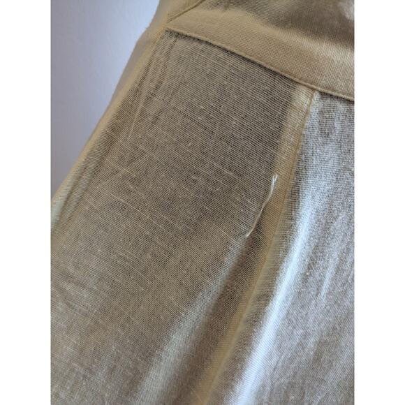 FREE PEOPLE The Getaway Midi Maxi Dress Smocked Cut Out Cotton Yellow Size XS - Picture 7 of 13